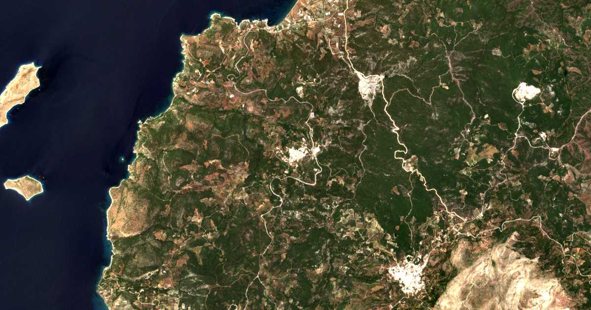 Mapa por satélite de Kritinía