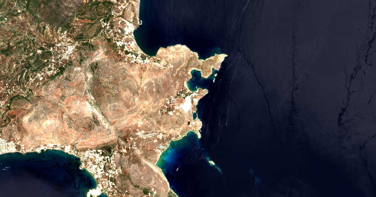 Mapa por satélite de Lindos