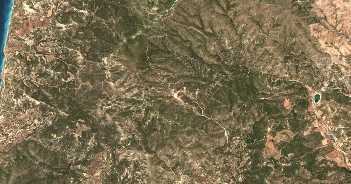 Mapa por satélite de Mesanagrós