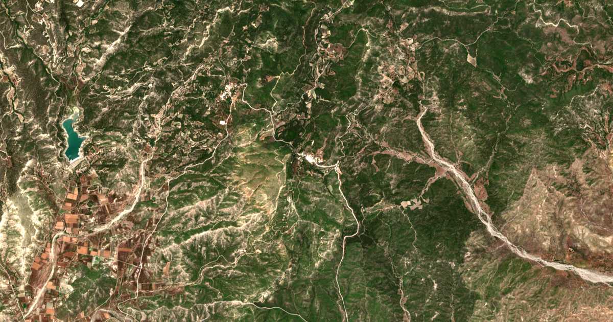 Mapa por satélite de Profília