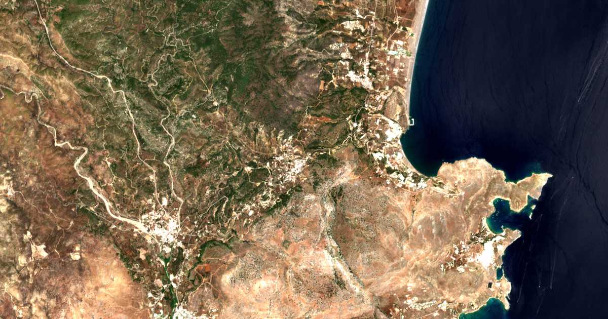 Mapa por satélite de Pylón