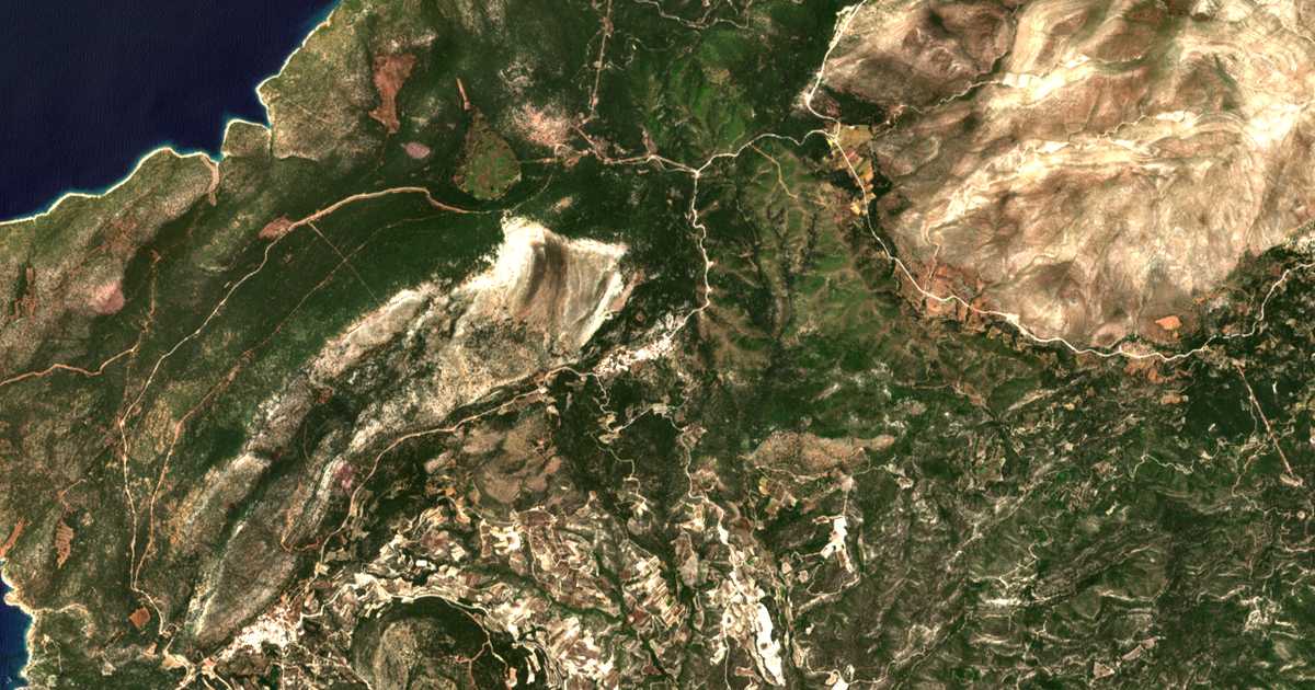 Mapa por satélite de Siána