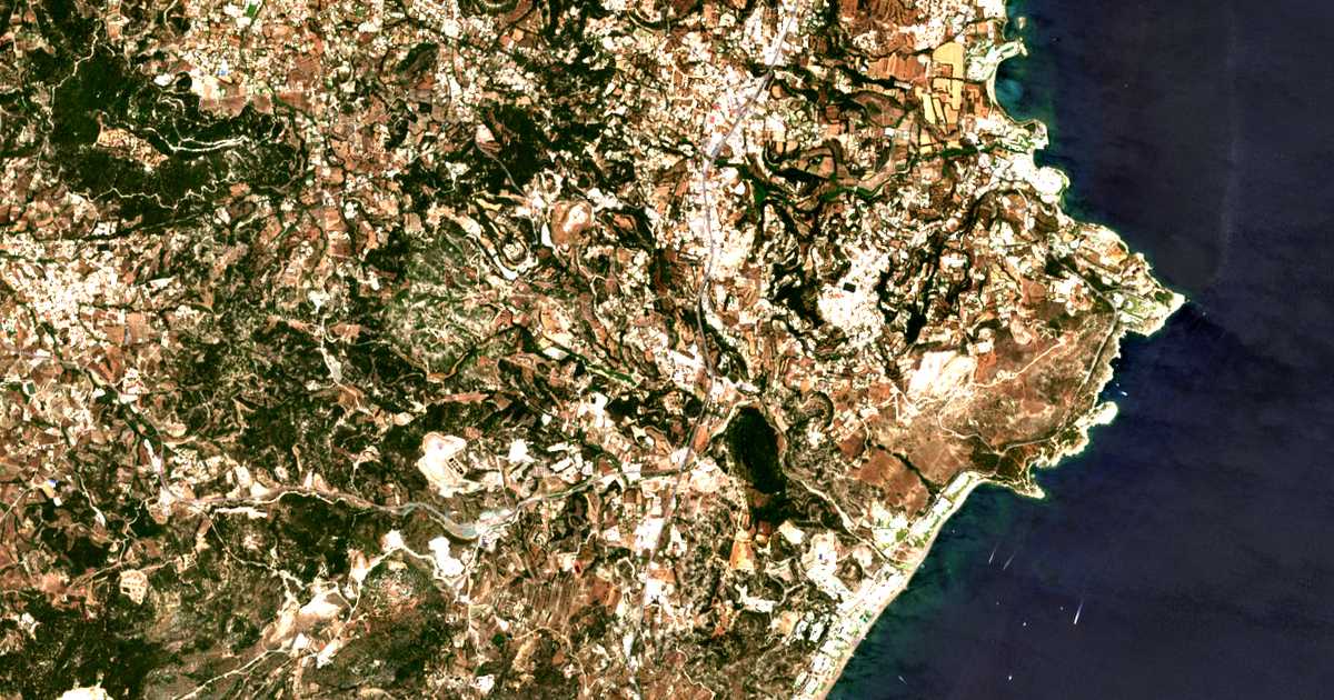 Mapa por satélite de Tsaḯri