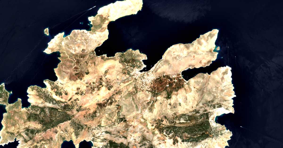 Mapa por satélite de Sými