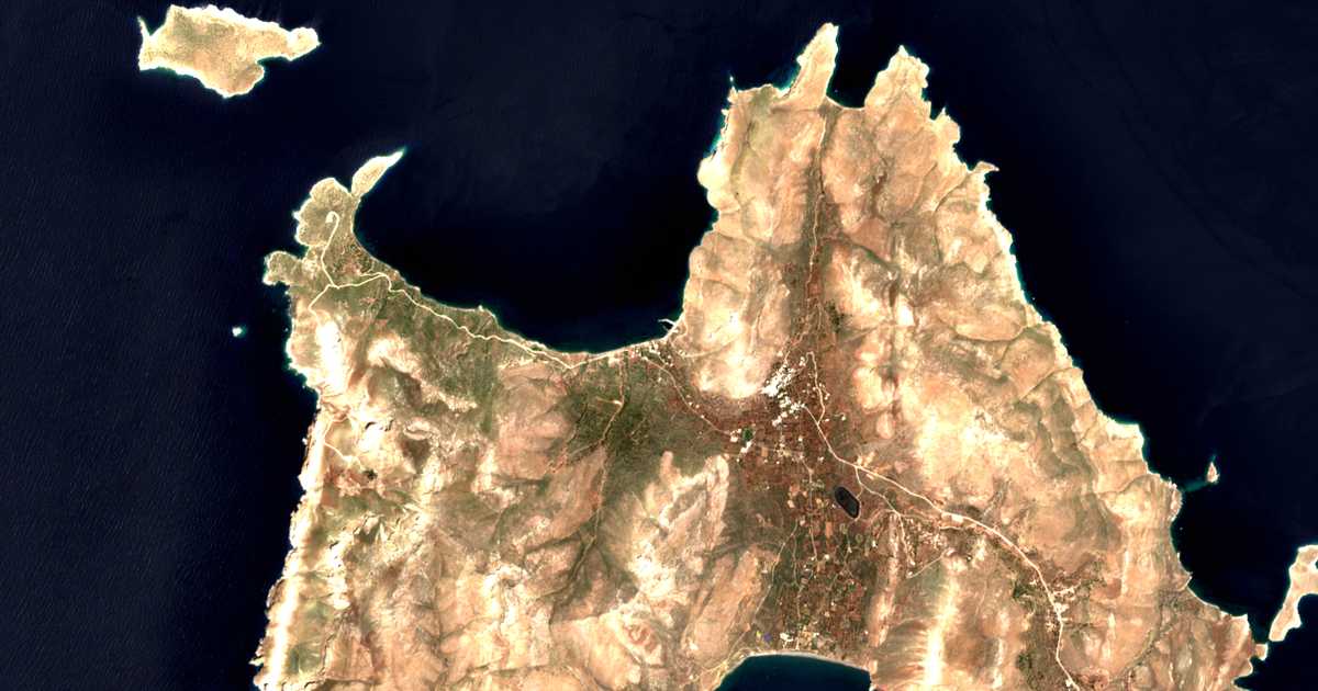 Mapa por satélite de Ágios Antónios