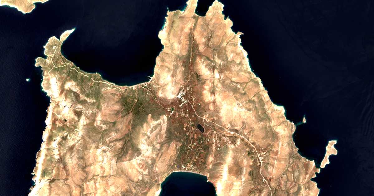 Mapa por satélite de Megálon Choríon
