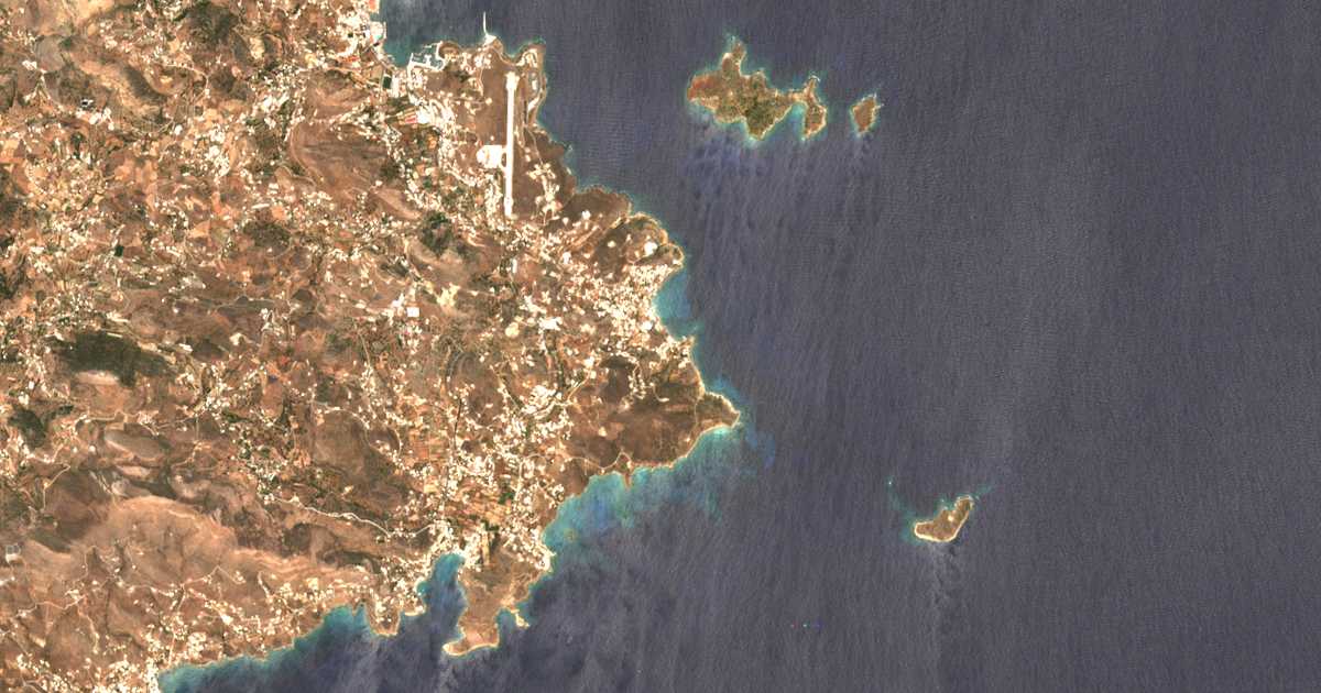 Mapa por satélite de Azólimnos