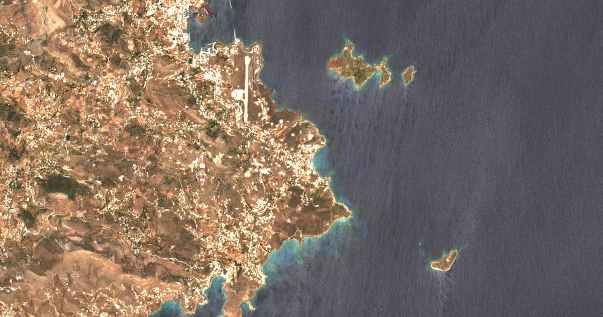 Mapa por satélite de Azólimnos