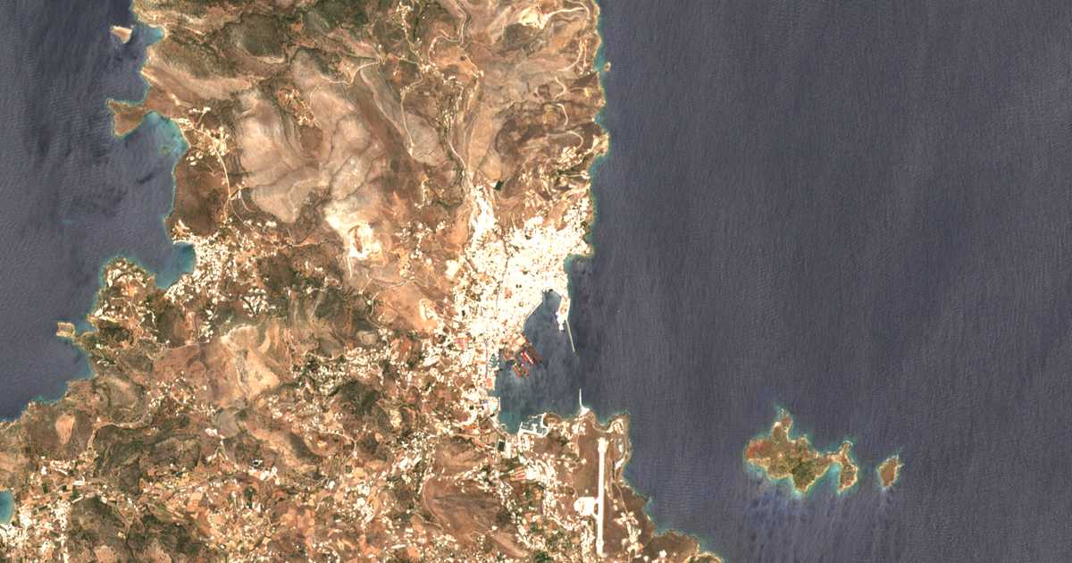 Mapa por satélite de Ermúpoli