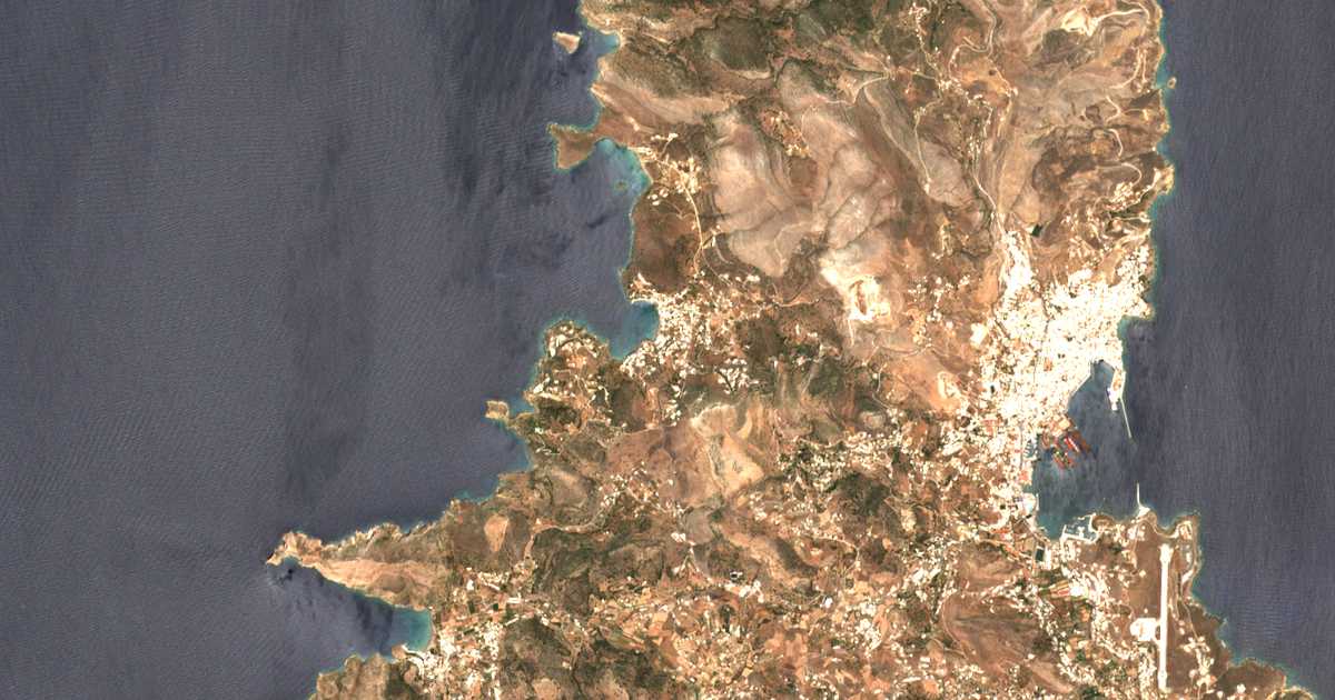 Mapa por satélite de Kínion