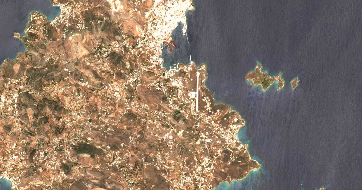 Mapa por satélite de Mánna