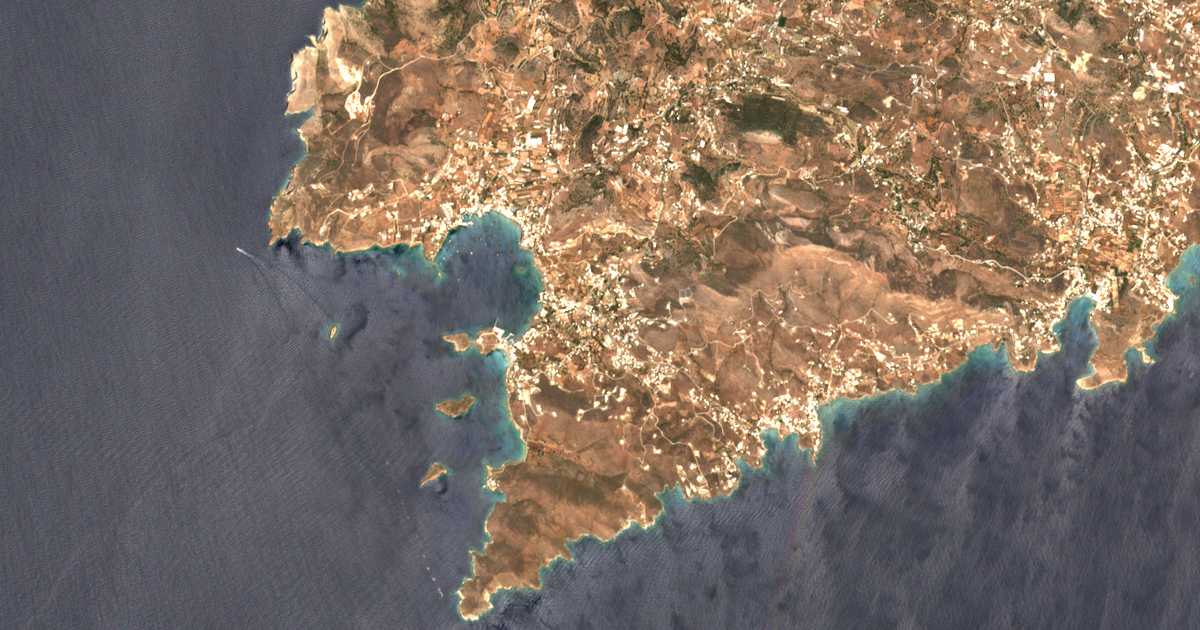 Mapa por satélite de Poseidonía