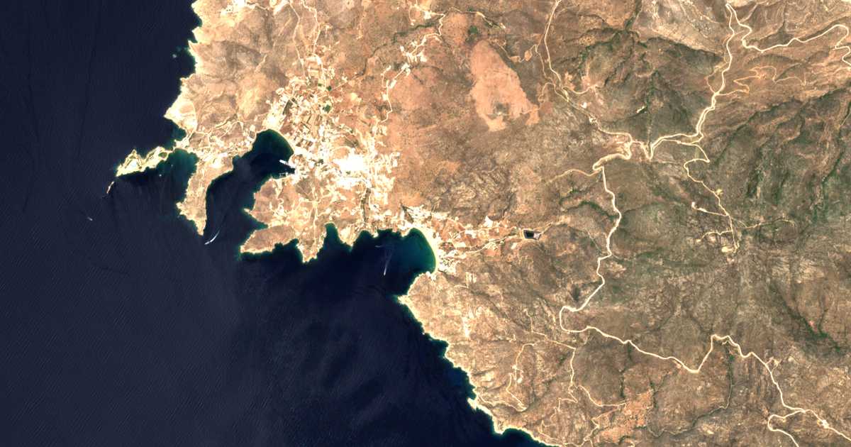 Mapa por satélite de Mylopótas