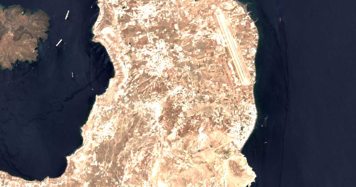 Mapa por satélite de Éxo Goniá