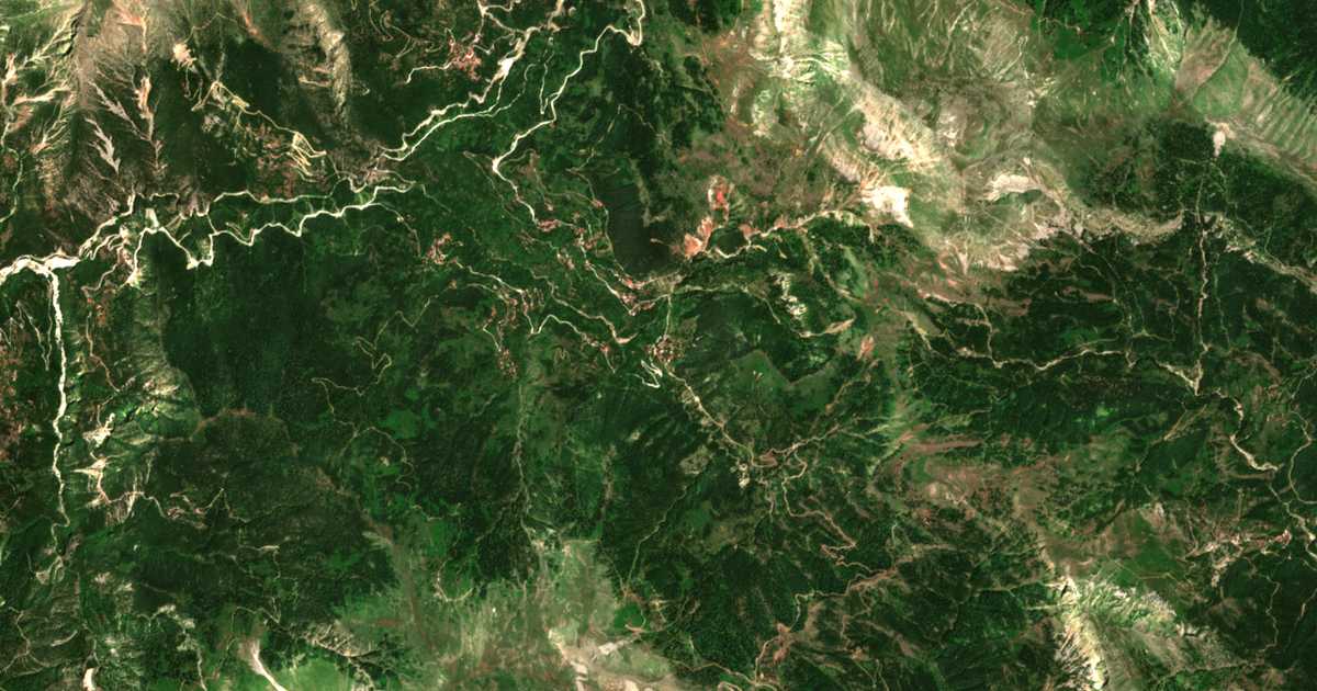 Mapa por satélite de Cháris