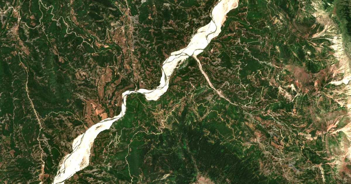 Mapa por satélite de Déndros