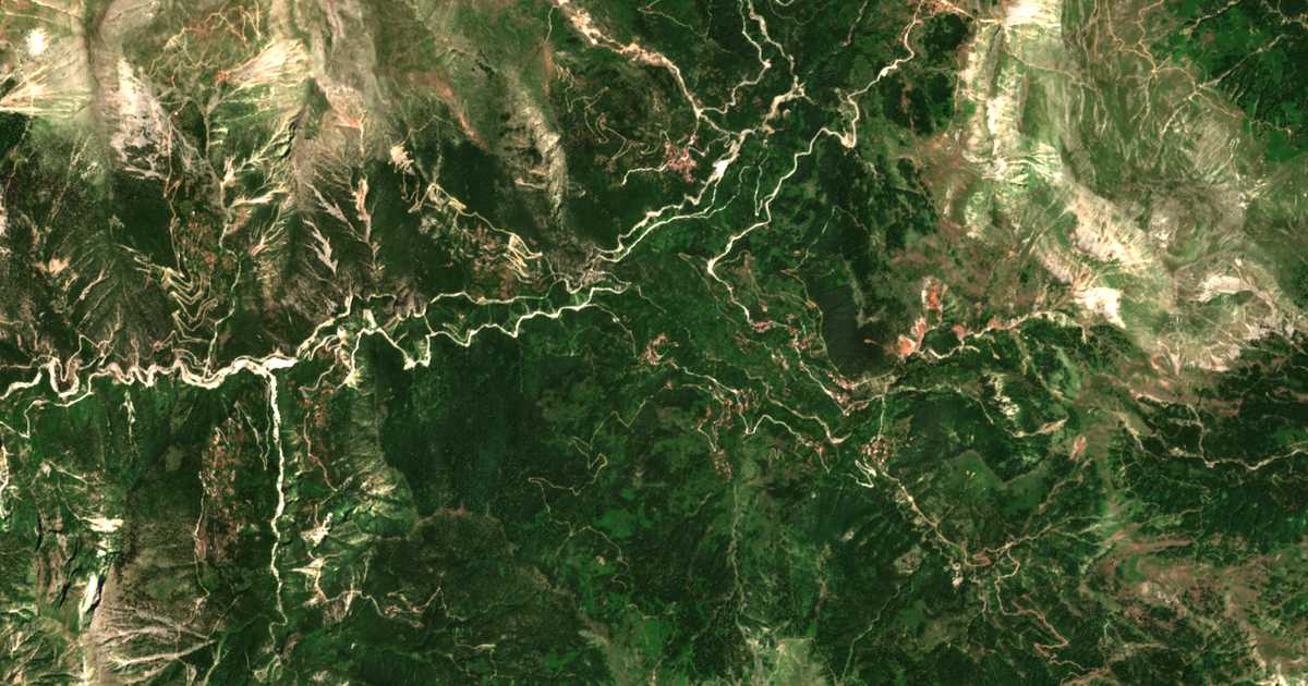 Mapa por satélite de Róssis