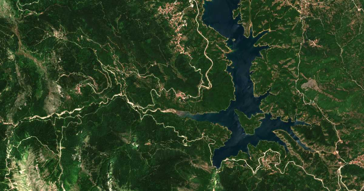 Mapa por satélite de Belokomíti