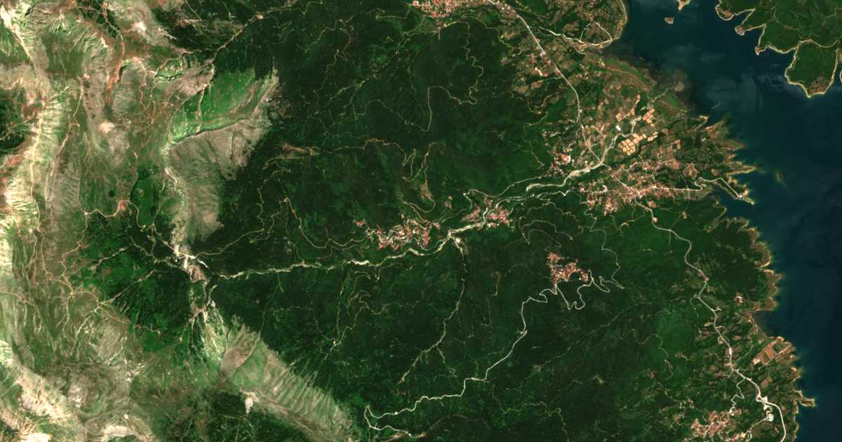 Mapa por satélite de Fylaktí