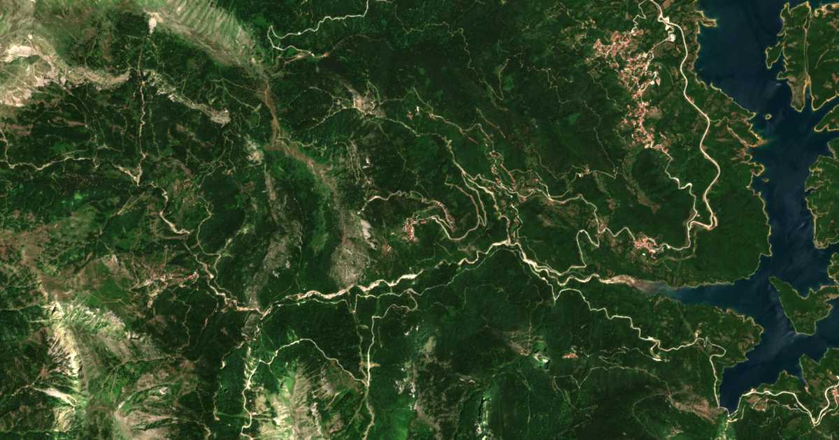 Mapa por satélite de Karítsa