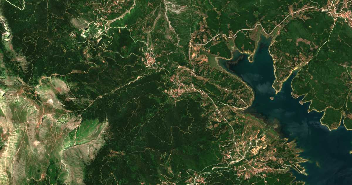 Mapa por satélite de Kryonérion