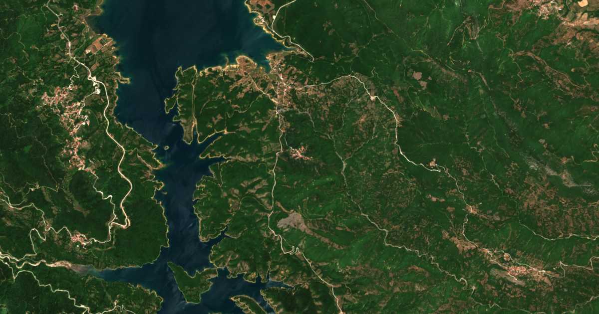 Mapa por satélite de Lamperón