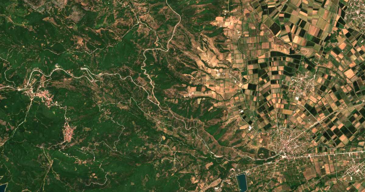 Mapa por satélite de Rázia