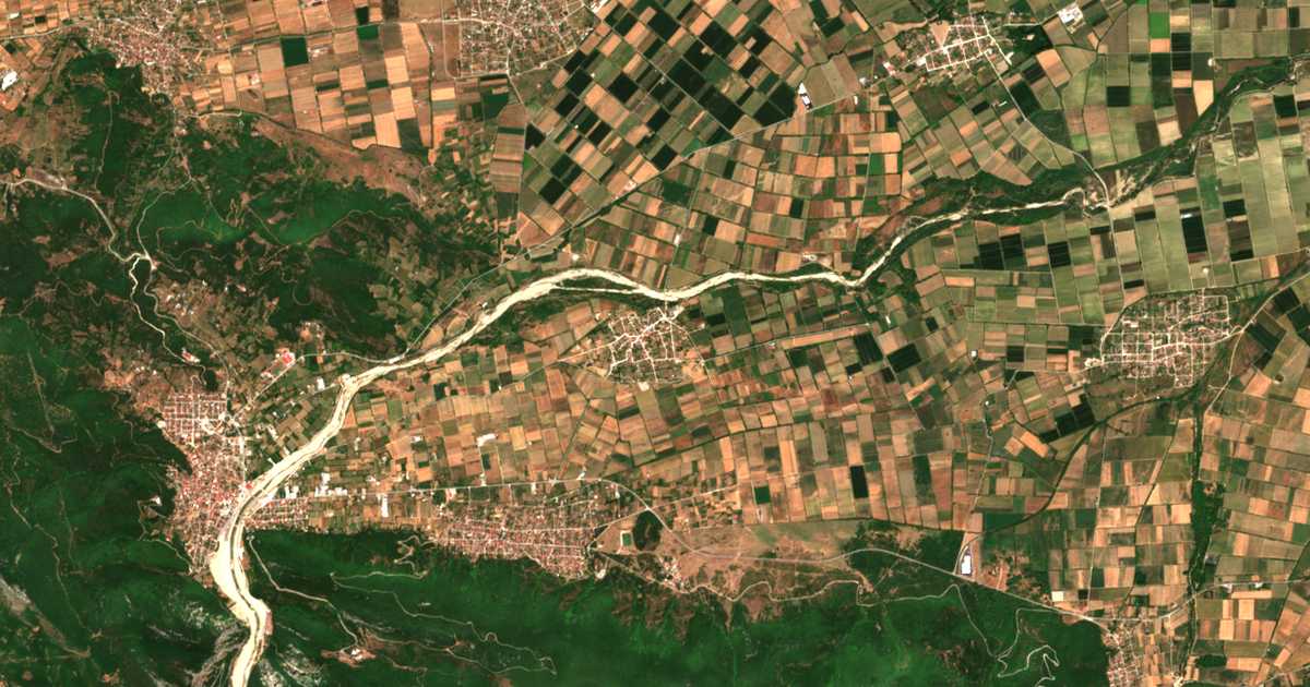 Mapa por satélite de Gelánthi