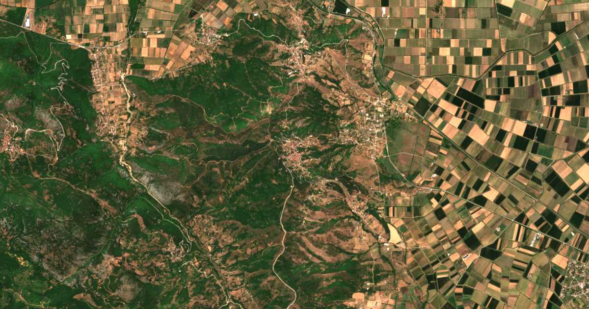 Mapa por satélite de Kanália