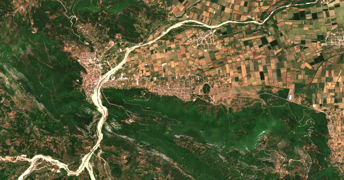 Mapa por satélite de Mavrommátion