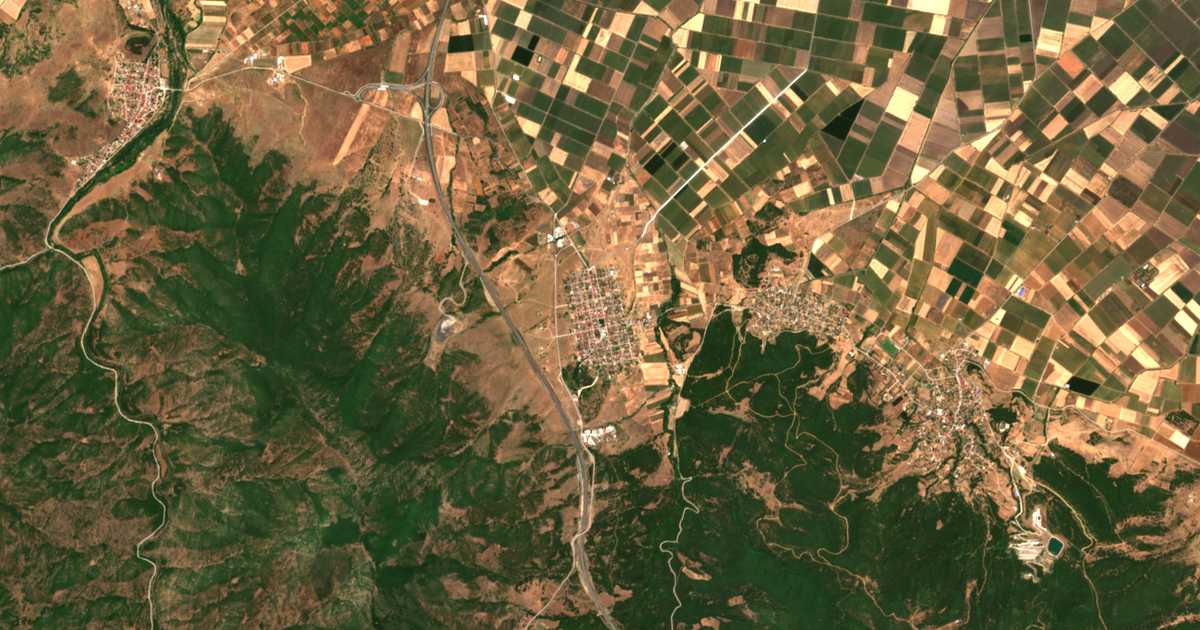 Mapa por satélite de Anávra