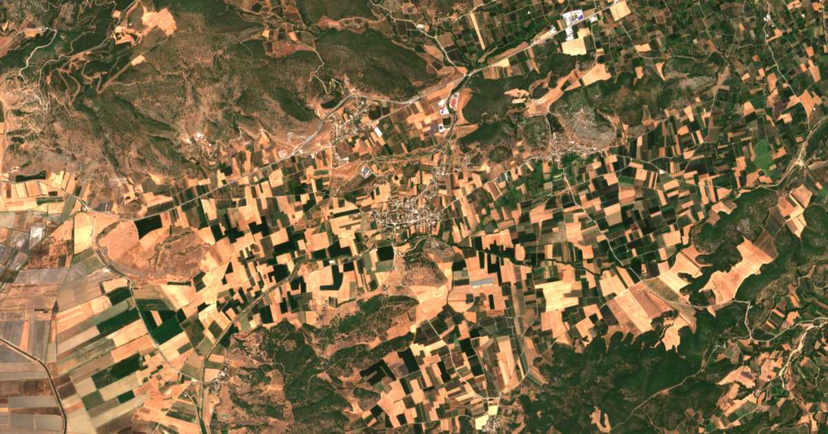 Mapa por satélite de Anávra