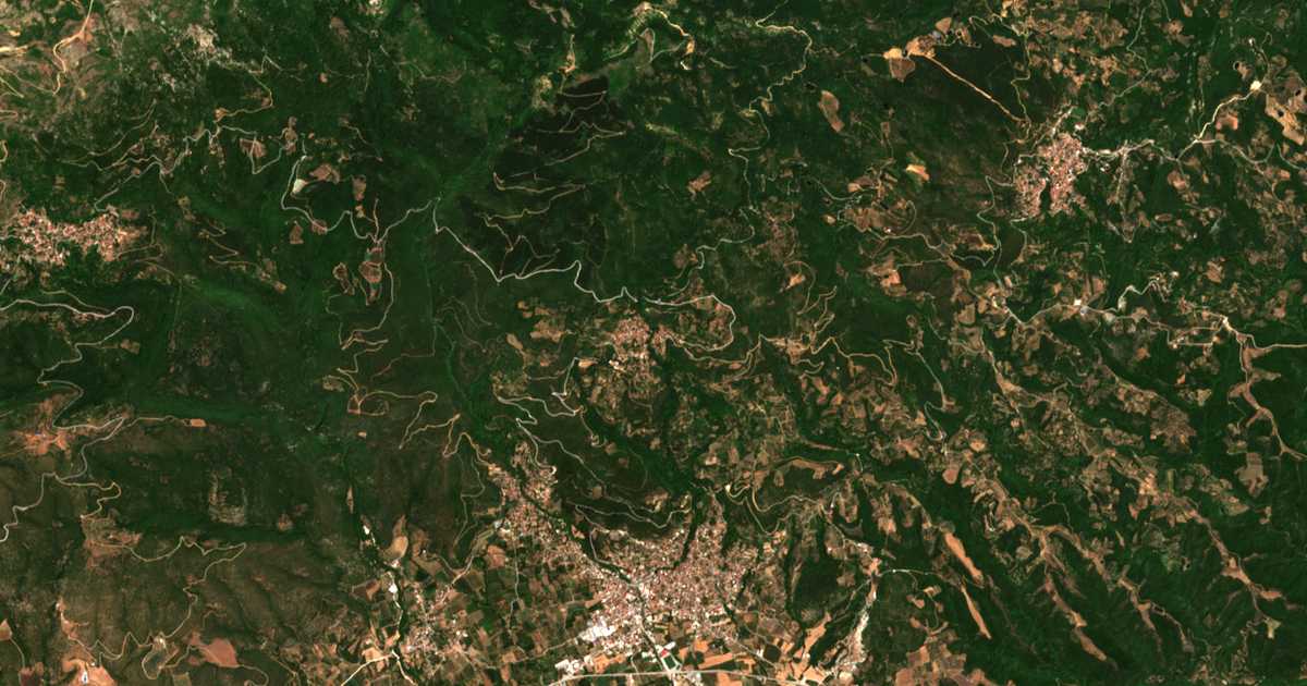 Mapa por satélite de Megalóvryson