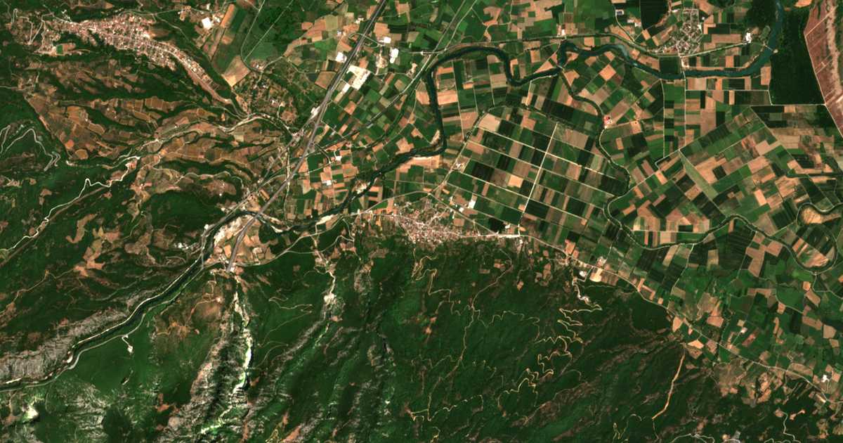 Mapa por satélite de Omólion