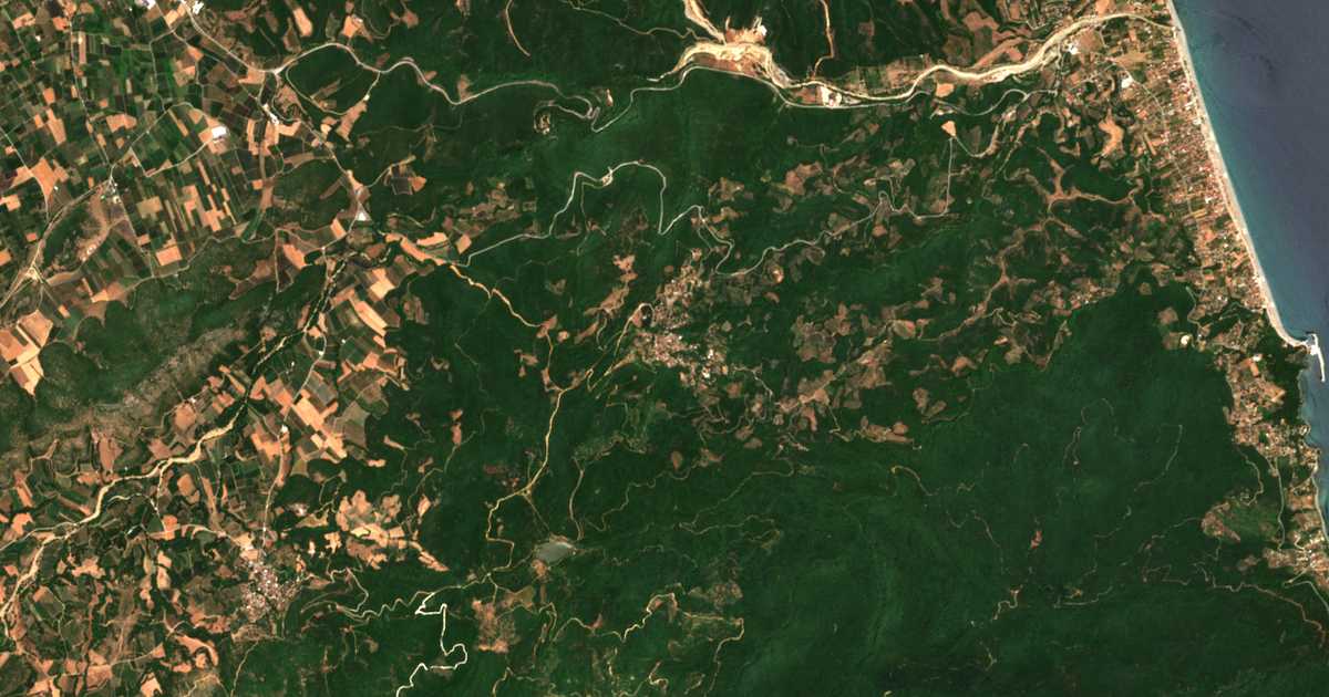 Mapa por satélite de Skiti