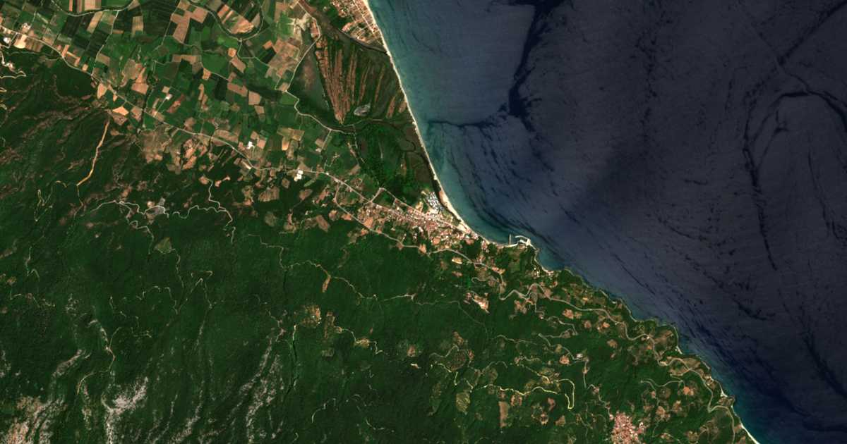Mapa por satélite de Stómion