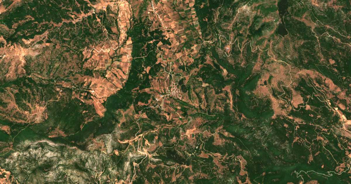 Mapa por satélite de Ákri