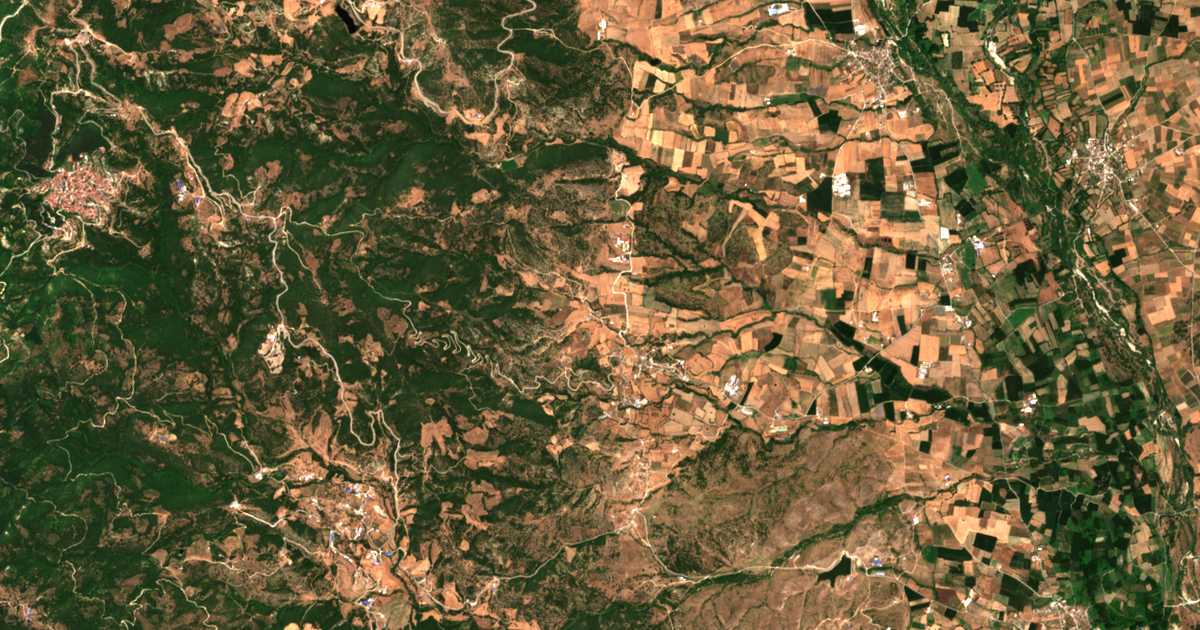Mapa por satélite de Ampélia