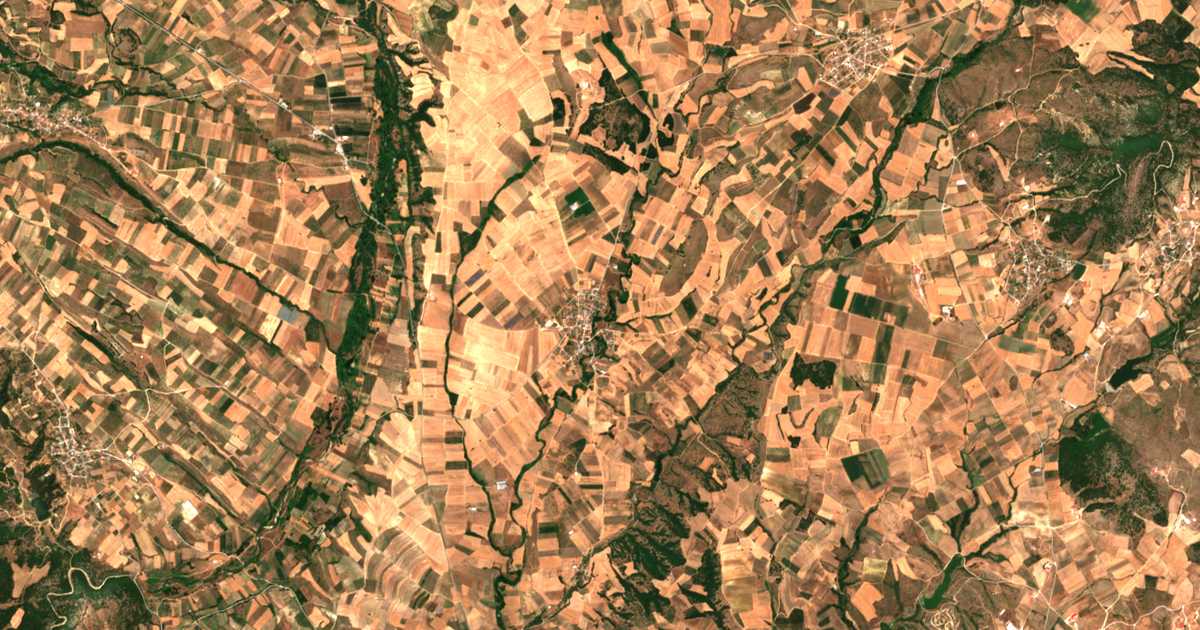 Mapa por satélite de Geránia