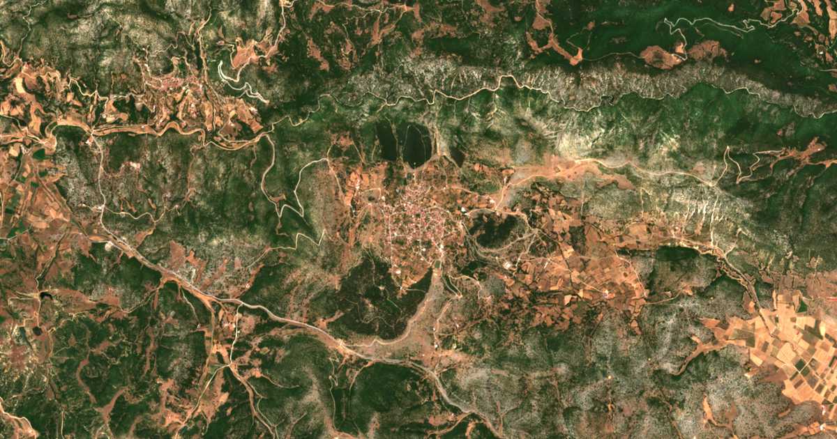 Mapa por satélite de Kranéa Elassónos