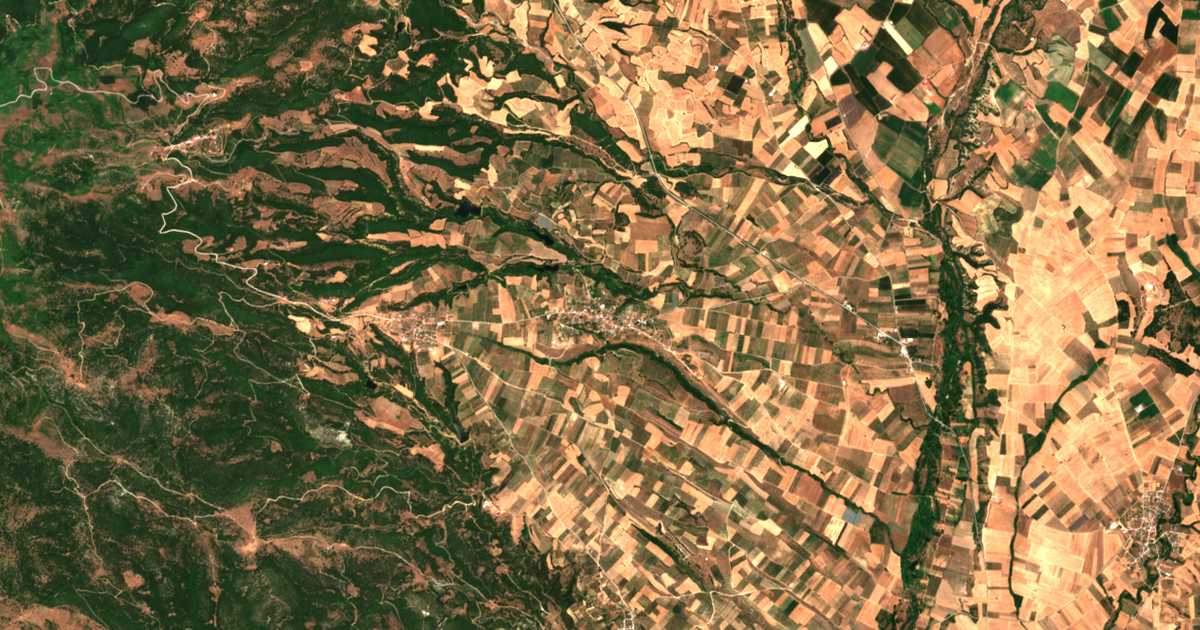 Mapa por satélite de Miléa
