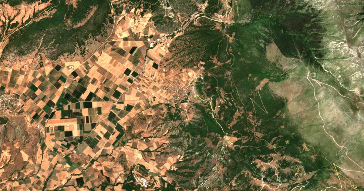 Mapa por satélite de Pýthion