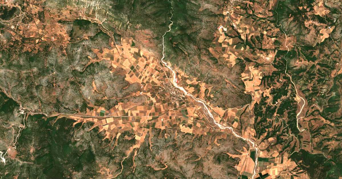 Mapa por satélite de Valanída