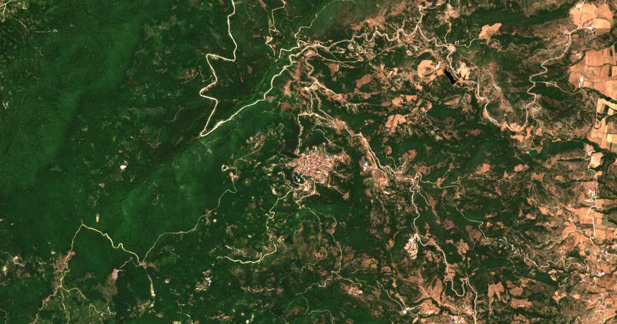 Mapa por satélite de Verdikoússa