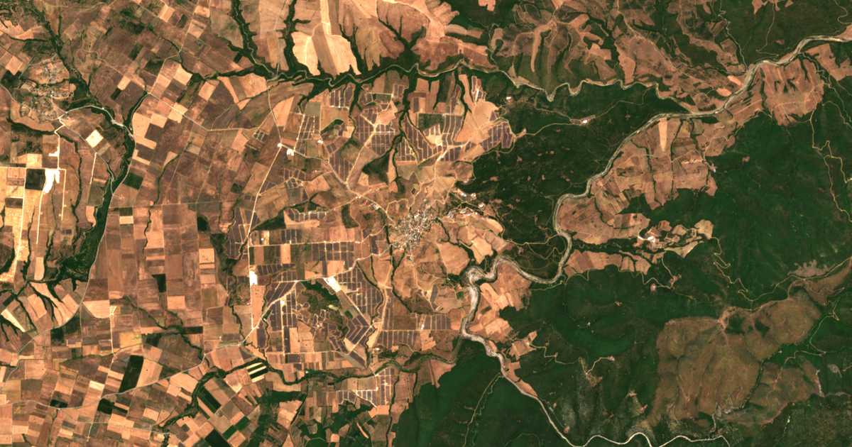 Mapa por satélite de Skopiá