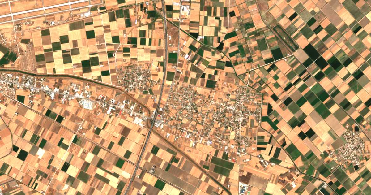 Mapa por satélite de Galíni