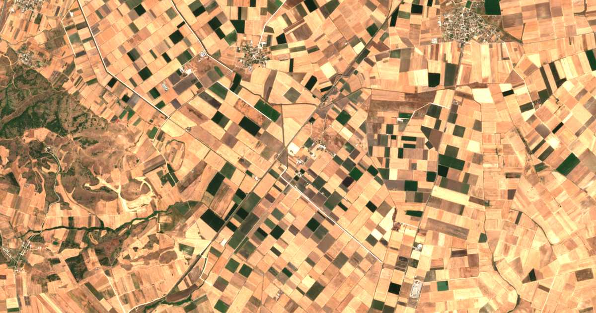 Mapa por satélite de Kámpos