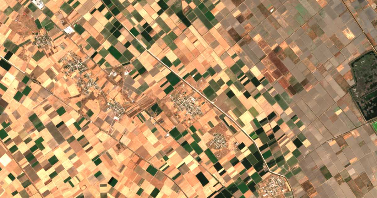 Mapa por satélite de Mélissa