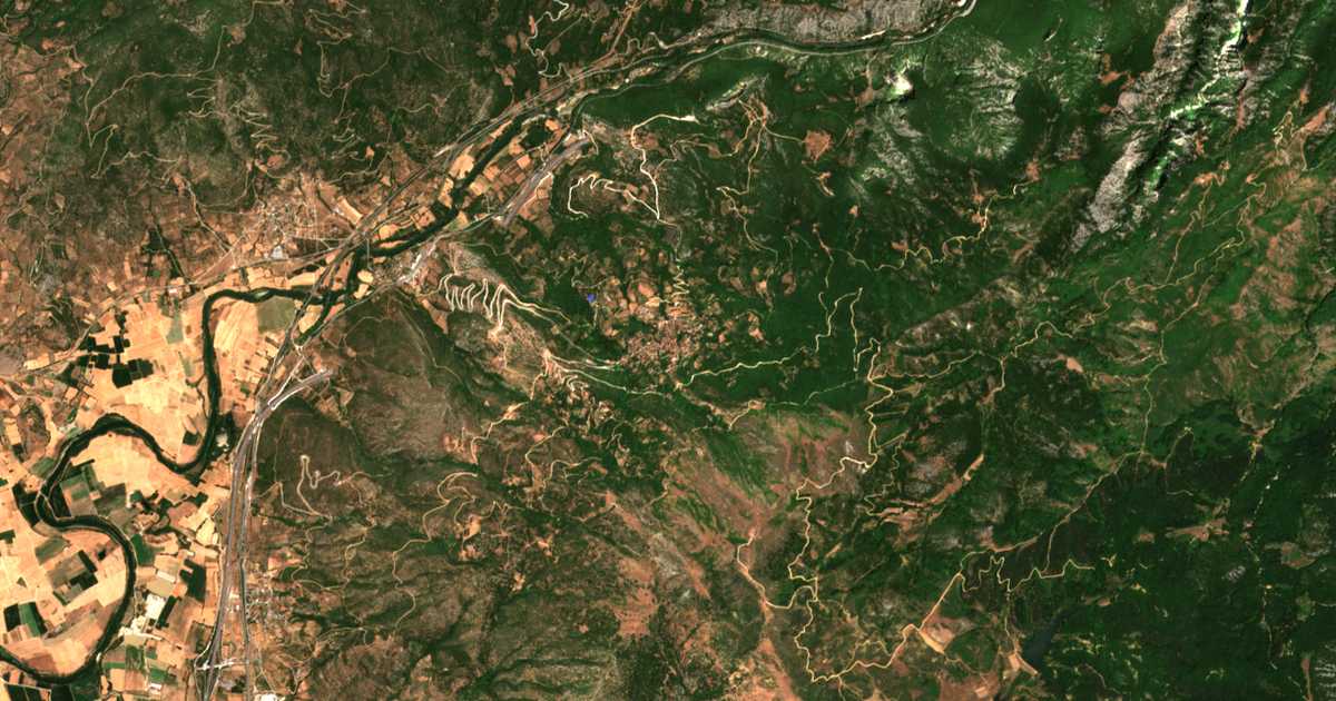 Mapa por satélite de Ampelákia