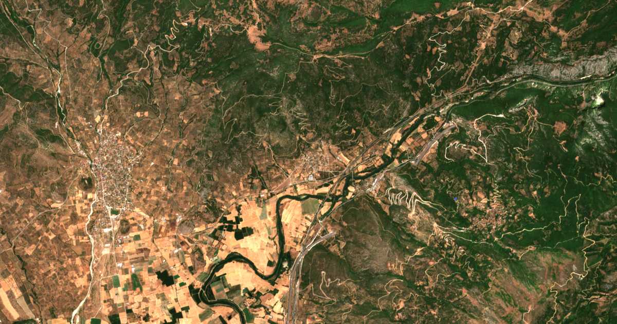 Mapa por satélite de Itéa